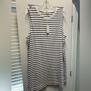 NO TAGS -  Z Supply Black and White Striped Dress